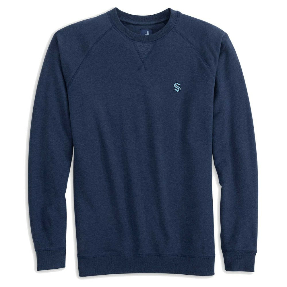 Seattle Kraken johnnie-O Freeman Tri-Blend Raglan Pullover Sweatshirt - Deep Sea Blue - NHL 200910697