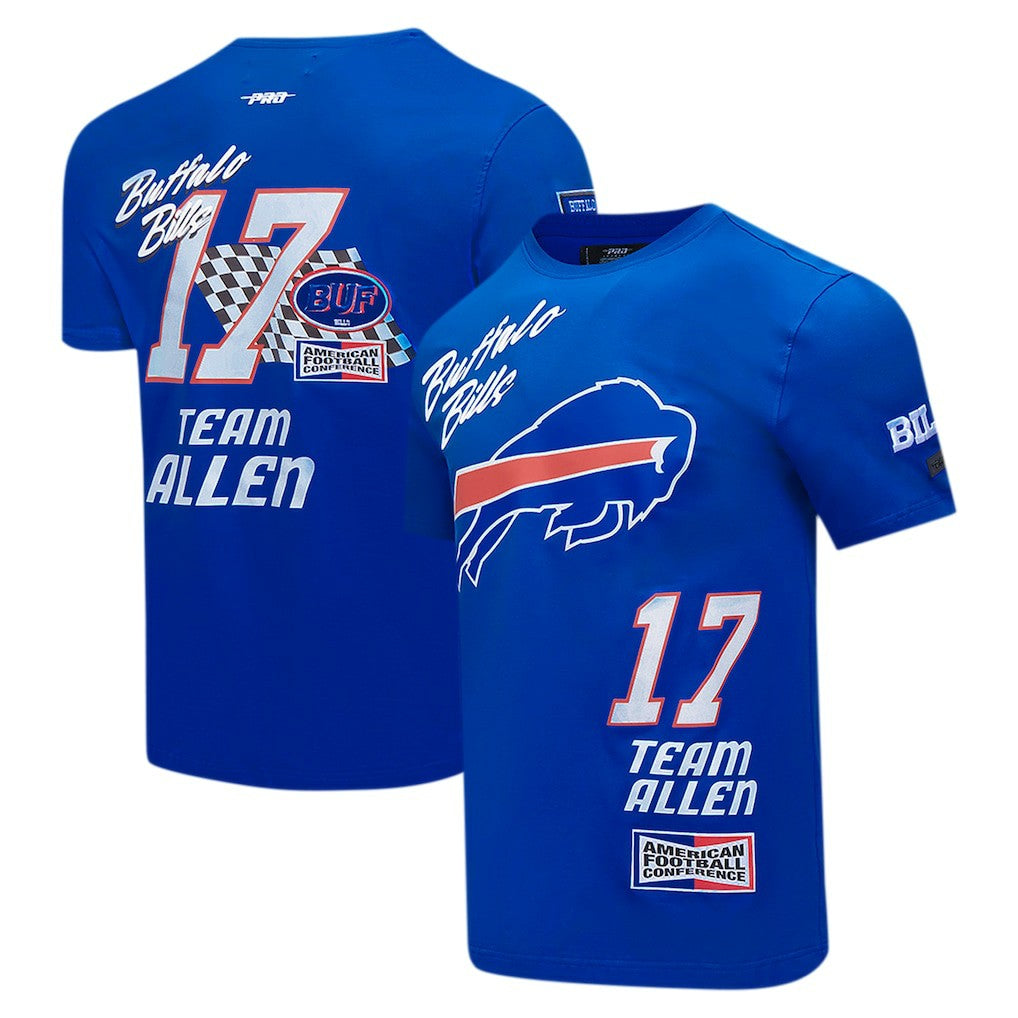 Josh Allen Buffalo Bills Pro Standard Fast Lane Name & Number Player T-Shirt Royal
