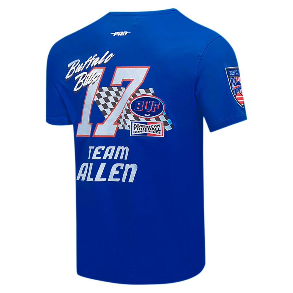 Josh Allen Buffalo Bills Pro Standard Fast Lane Name & Number Player T-Shirt Royal