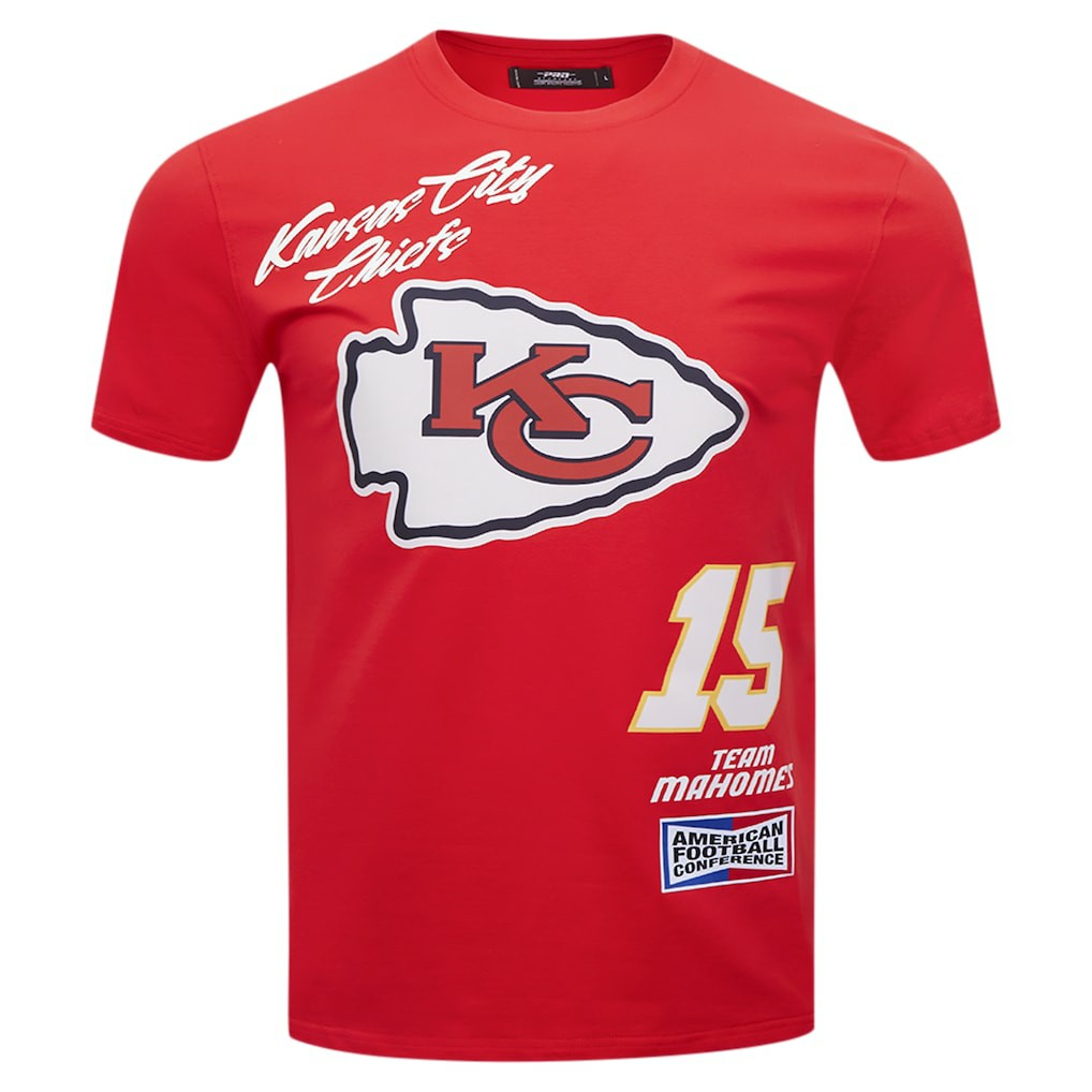 Patrick Mahomes Kansas City Chiefs Pro Standard Fast Lane Name & Number Player T-Shirt Red