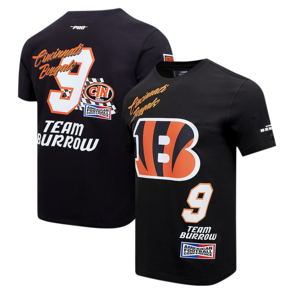 Joe Burrow Cincinnati Bengals Pro Standard Fast Lane Name & Number Player T-Shirt Black