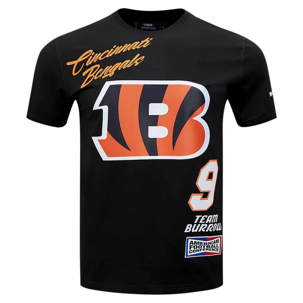 Joe Burrow Cincinnati Bengals Pro Standard Fast Lane Name & Number Player T-Shirt Black