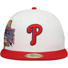 Philadelphia Phillies New Era Major Sidepatch 59FIFTY Fitted Hat - White/Red - New Era Discount