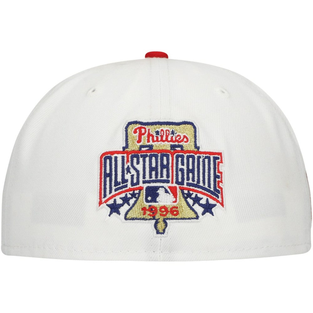 Philadelphia Phillies New Era Major Sidepatch 59FIFTY Fitted Hat - White/Red - New Era Discount