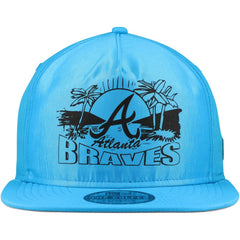 Atlanta Braves New Era Neon Golfer Snapback Hat - Blue - New Era Discount
