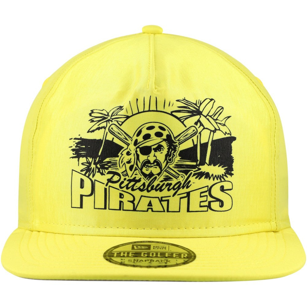 Pittsburgh Pirates New Era Neon Golfer Snapback Hat - Yellow - New Era Discount