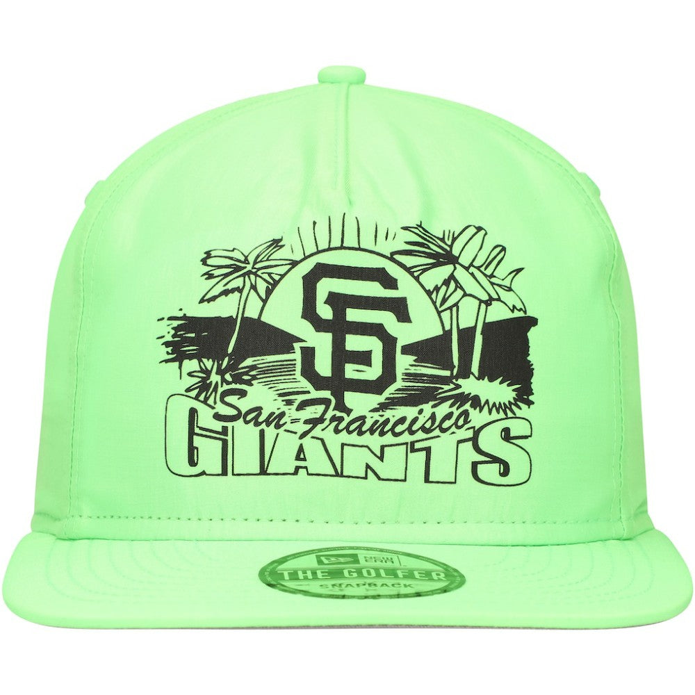 San Francisco Giants New Era Neon Golfer Snapback Hat - Green - New Era Discount