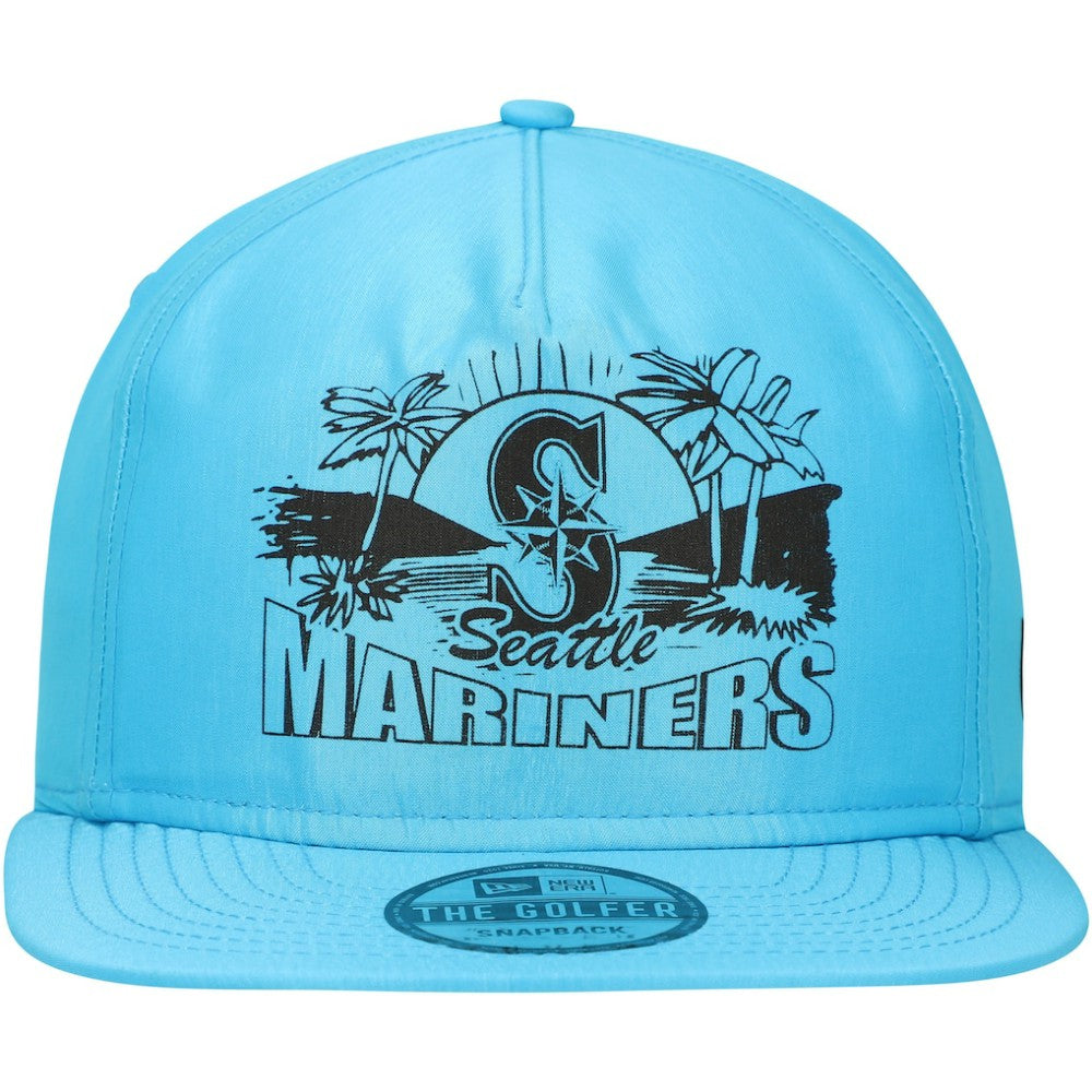 Seattle Mariners New Era Neon Golfer Snapback Hat - Blue - New Era Online