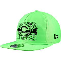 Cincinnati Reds New Era Neon Golfer Snapback Hat - Green - New Era Sale