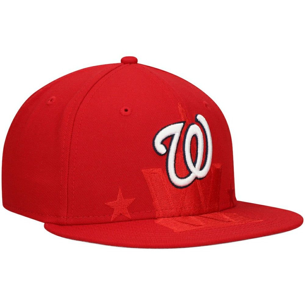 Washington Nationals New Era Shadow Logo 59FIFTY Fitted Hat - Red - New Era on Sale