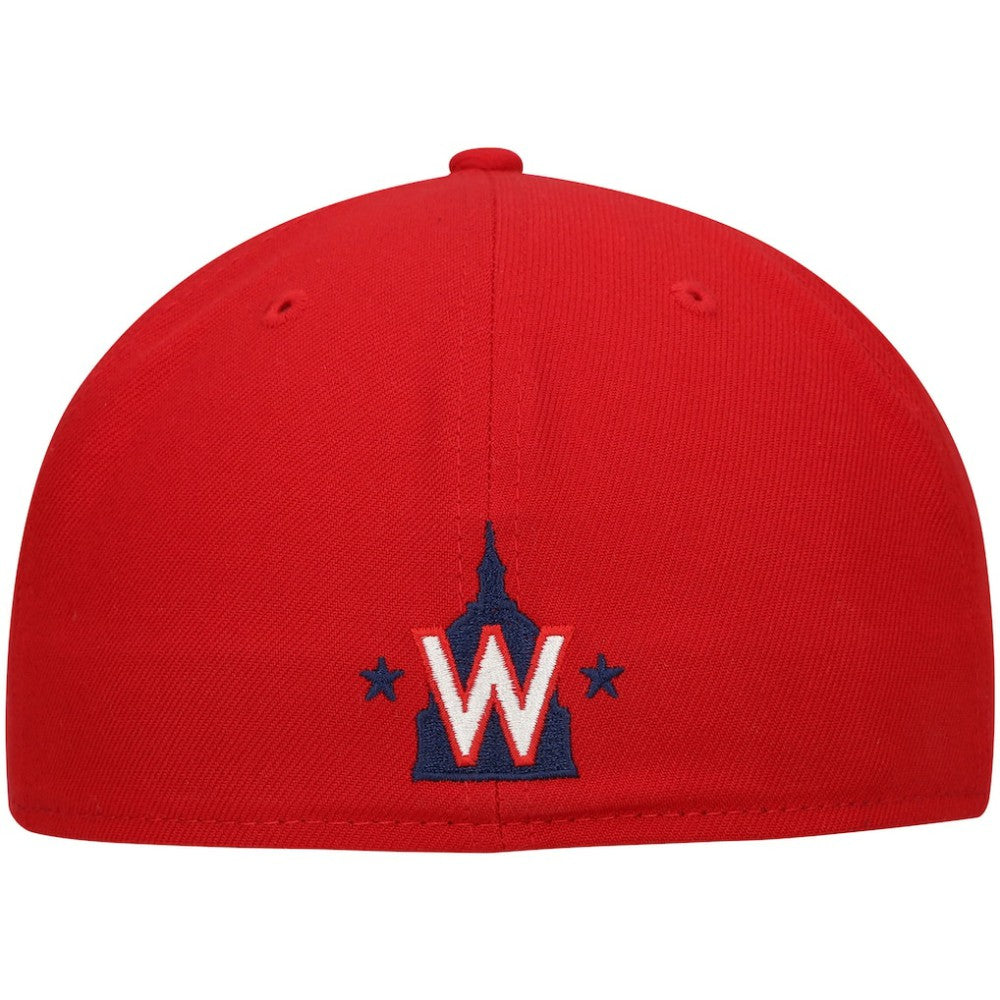 Washington Nationals New Era Shadow Logo 59FIFTY Fitted Hat - Red - New Era on Sale