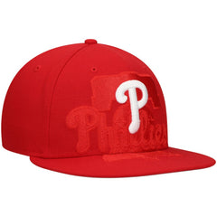 Philadelphia Phillies New Era Shadow Logo 59FIFTY Fitted Hat - Red - New Era Lifestyle