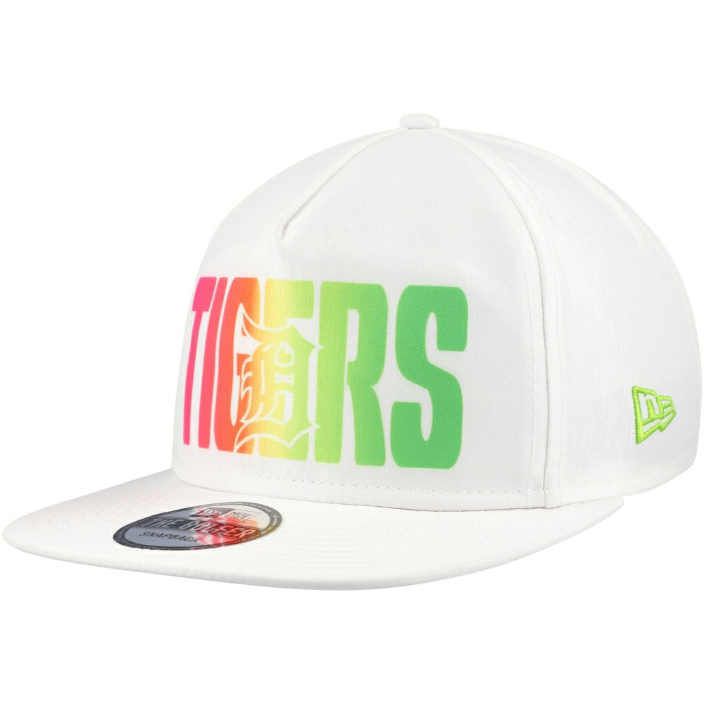 Detroit Tigers New Era Spring Spectrum Golfer Snapback Hat - White - New Era Lifestyle