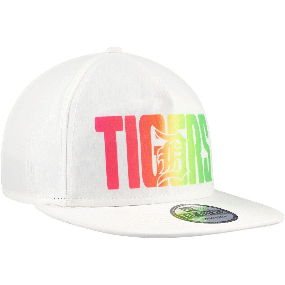Detroit Tigers New Era Spring Spectrum Golfer Snapback Hat - White - New Era Lifestyle