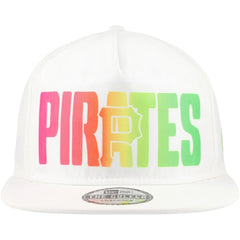 Pittsburgh Pirates New Era Spring Spectrum Golfer Snapback Hat - White - New Era on Sale