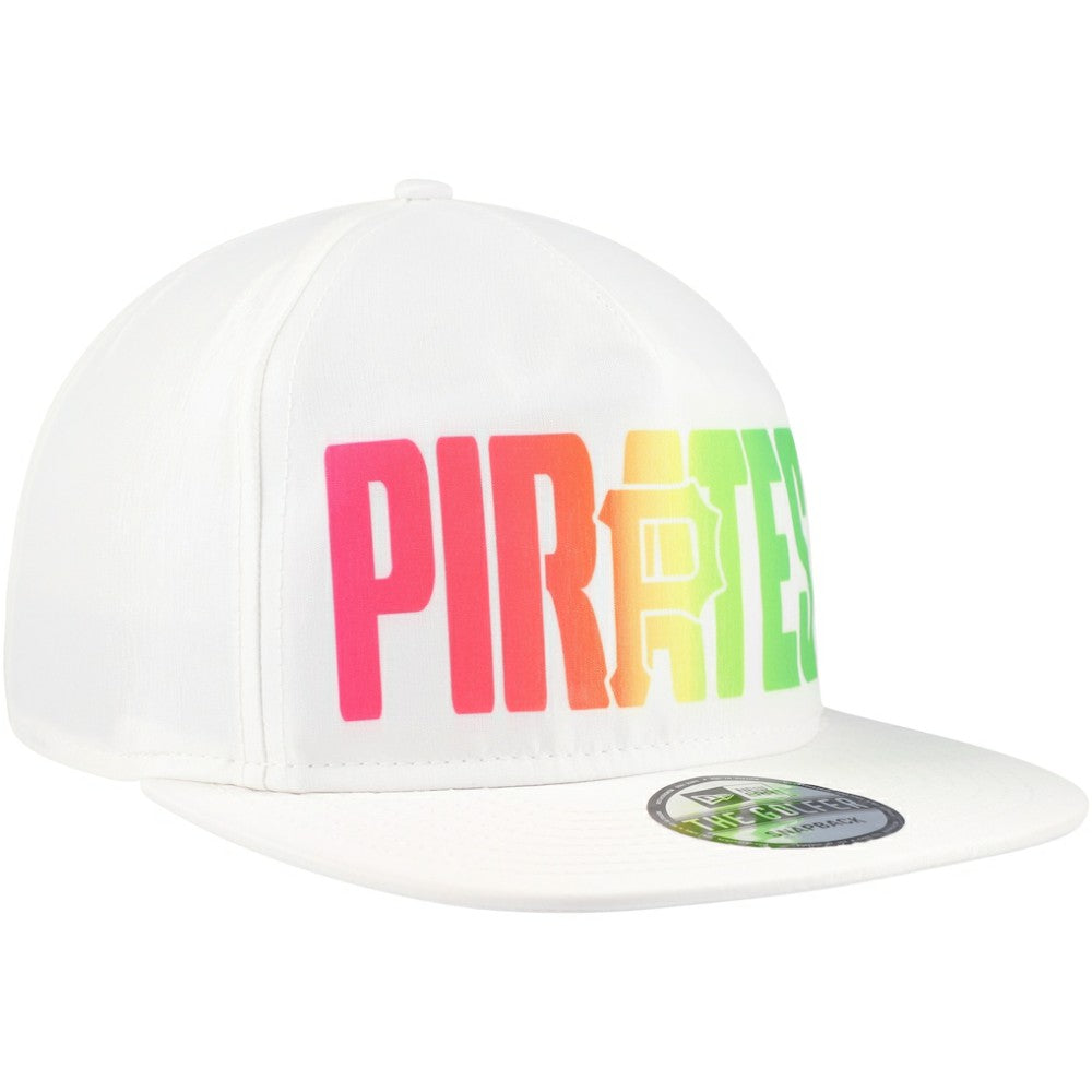Pittsburgh Pirates New Era Spring Spectrum Golfer Snapback Hat - White - New Era on Sale