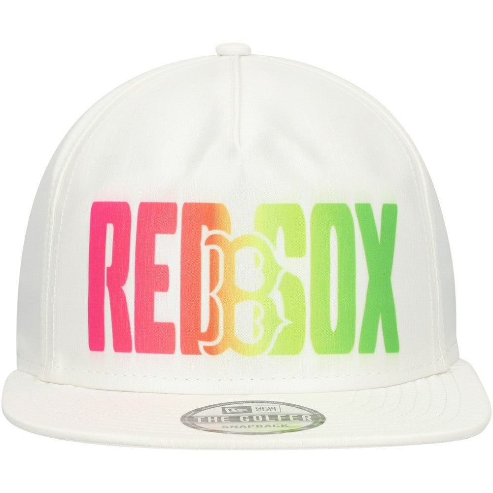 Boston Red Sox New Era Spring Spectrum Golfer Snapback Hat - White - New Era Lifestyle
