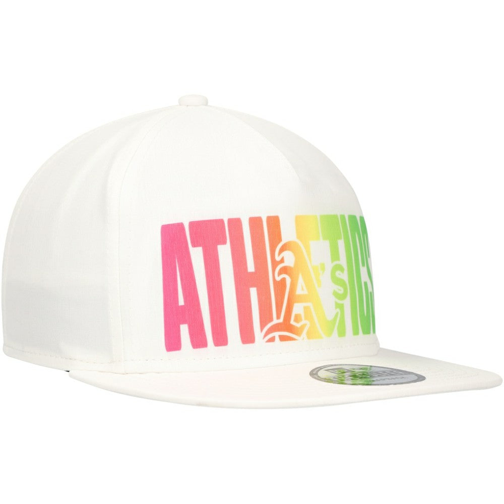 Athletics New Era Spring Spectrum Golfer Snapback Hat - White - New Era Online