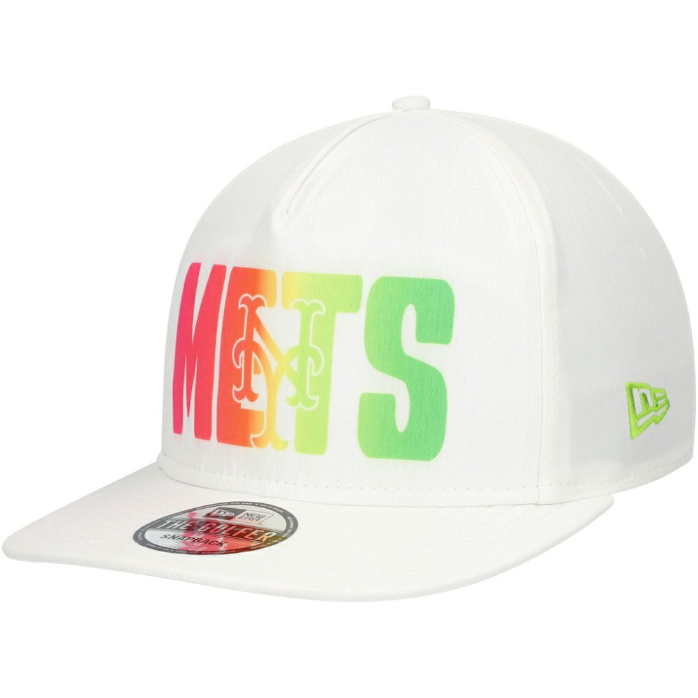 New York Mets New Era Spring Spectrum Golfer Snapback Hat - White - New Era Sale