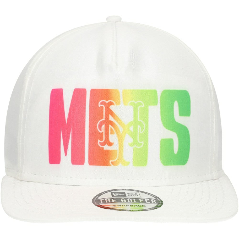 New York Mets New Era Spring Spectrum Golfer Snapback Hat - White - New Era Sale