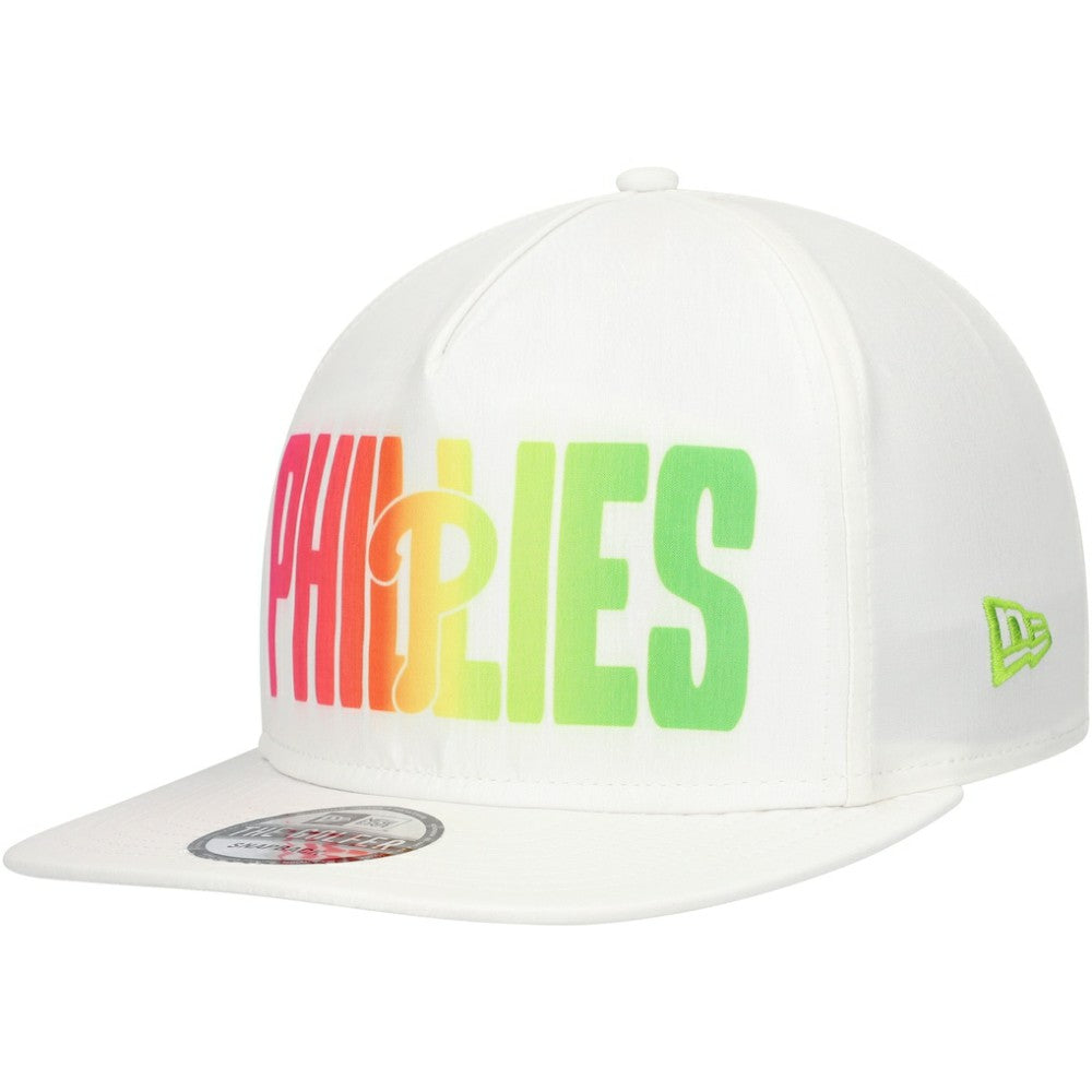 Philadelphia Phillies New Era Spring Spectrum Golfer Snapback Hat - White - New Era Lifestyle