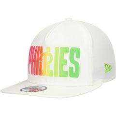 Philadelphia Phillies New Era Spring Spectrum Golfer Snapback Hat - White - New Era Lifestyle