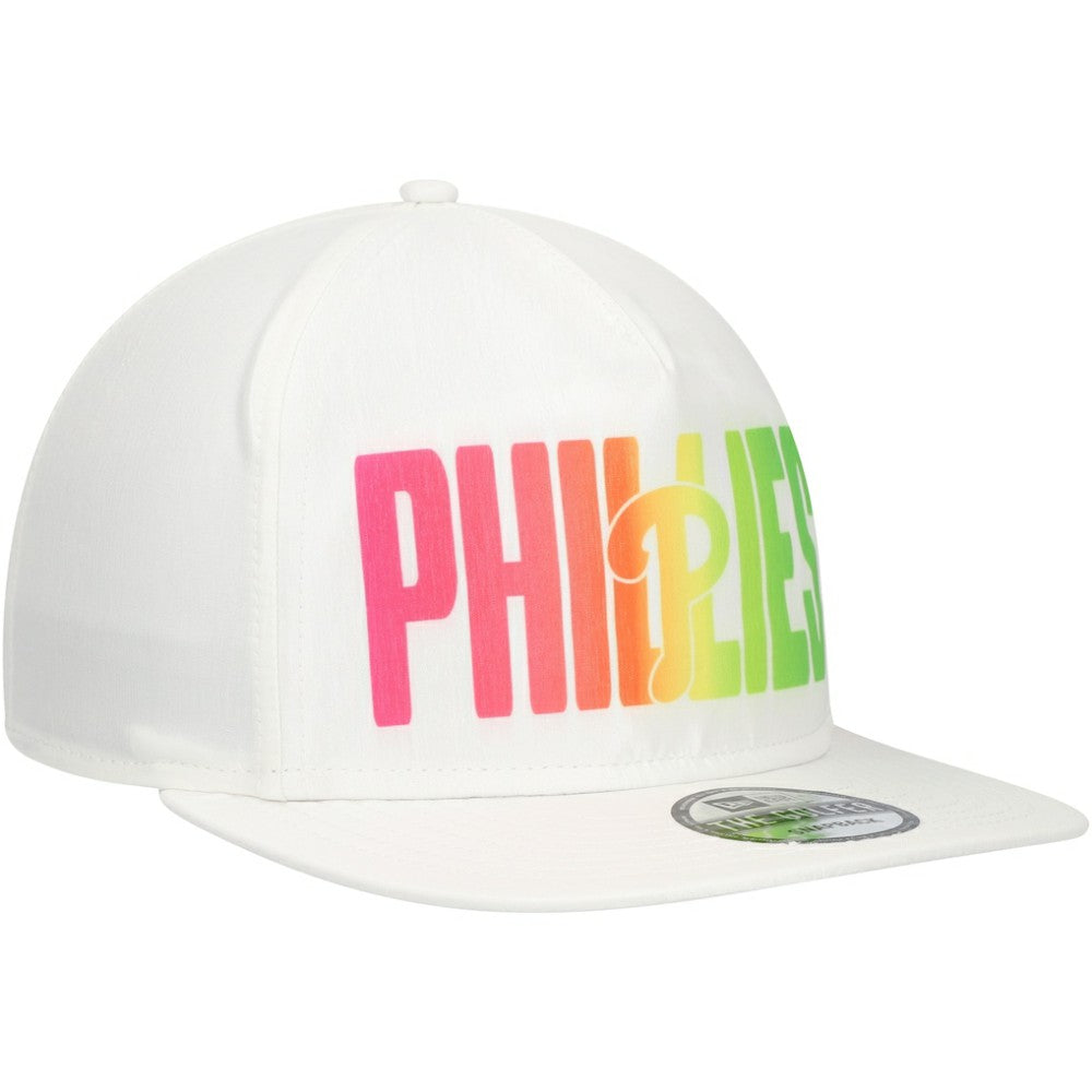 Philadelphia Phillies New Era Spring Spectrum Golfer Snapback Hat - White - New Era Lifestyle