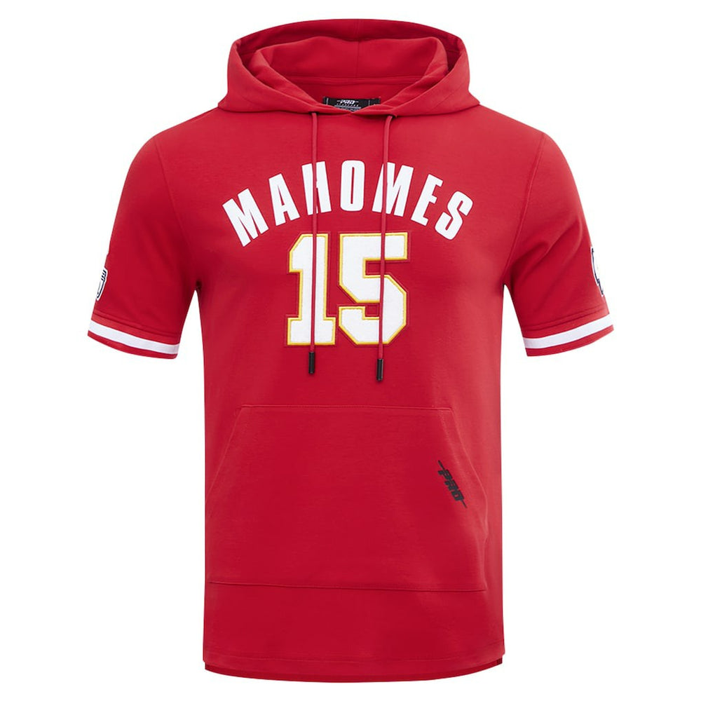 Patrick Mahomes Kansas City Chiefs Pro Standard Player Name & Number Hoodie T-Shirt Red
