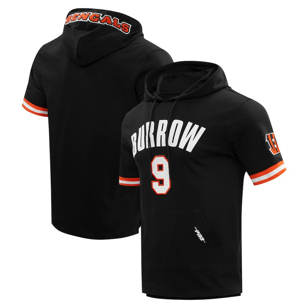 Joe Burrow Cincinnati Bengals Pro Standard Player Name & Number Hoodie T-Shirt Black