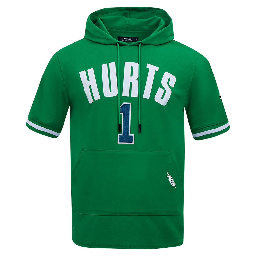 Jalen Hurts Philadelphia Eagles Pro Standard Player Name & Number Hoodie T-Shirt Kelly Green