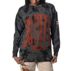 San Francisco Giants The Wild Collective Women's Overdyed Pullover Sweatshirt - Charcoal - MLB Sale