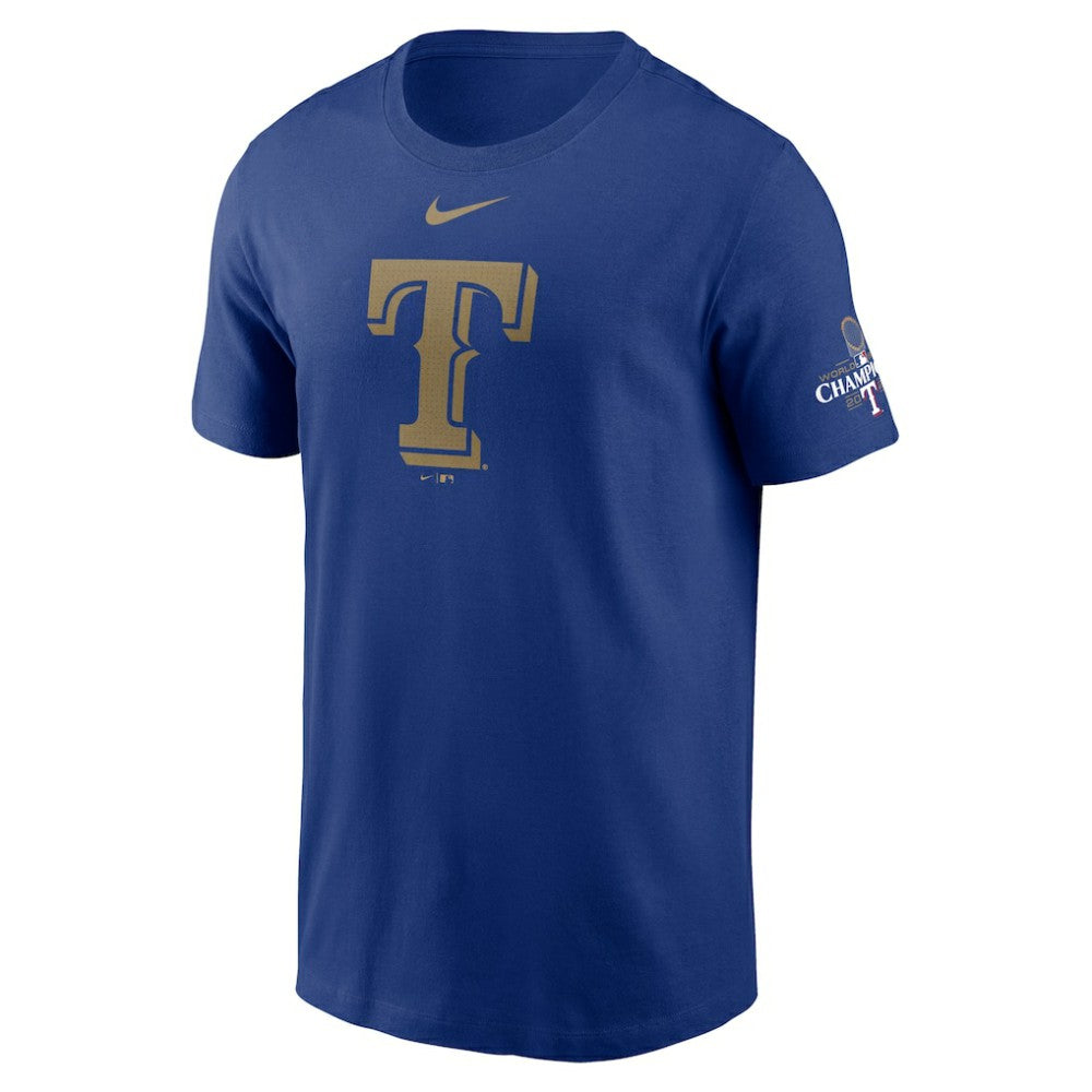 Texas Rangers Nike 2024 Gold Collection Logo T-Shirt - Royal - Nike Sale