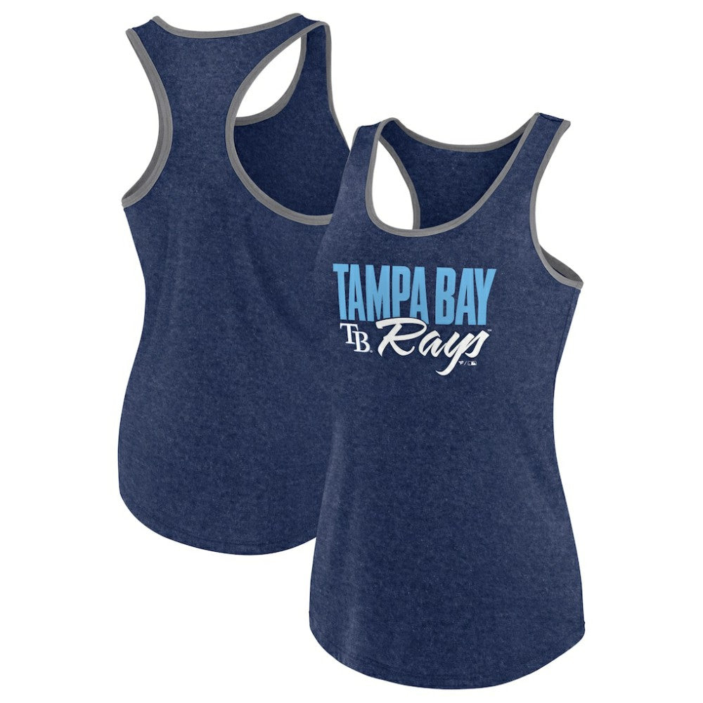 Tampa Bay Rays Profile Women's Plus Size Tank Top - Navy - MLB on Sale