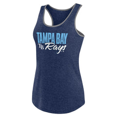 Tampa Bay Rays Profile Women's Plus Size Tank Top - Navy - MLB on Sale