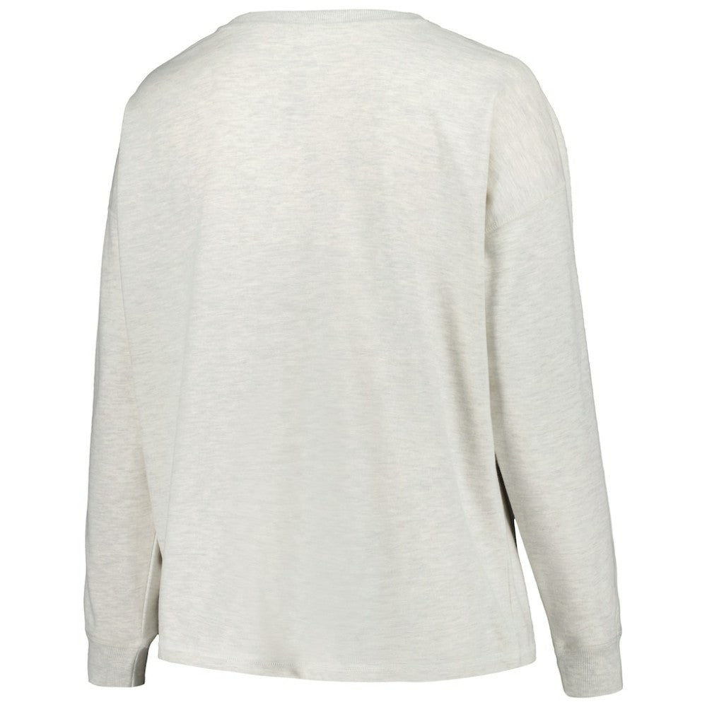 Houston Astros Profile Women's Plus Size French Terry Pullover Sweatshirt - Oatmeal - MLB Sale