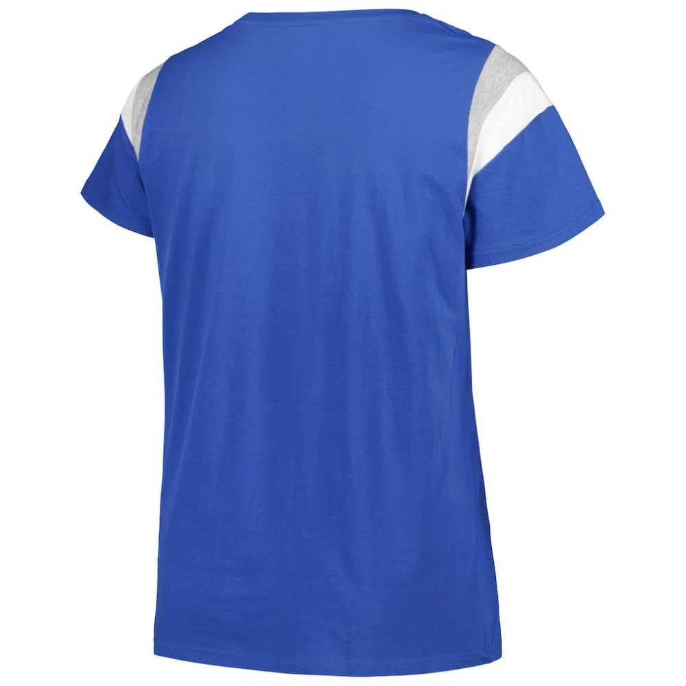 Los Angeles Dodgers Profile Women's Plus Size Scoop Neck T-Shirt - Royal - MLB Lifestyle