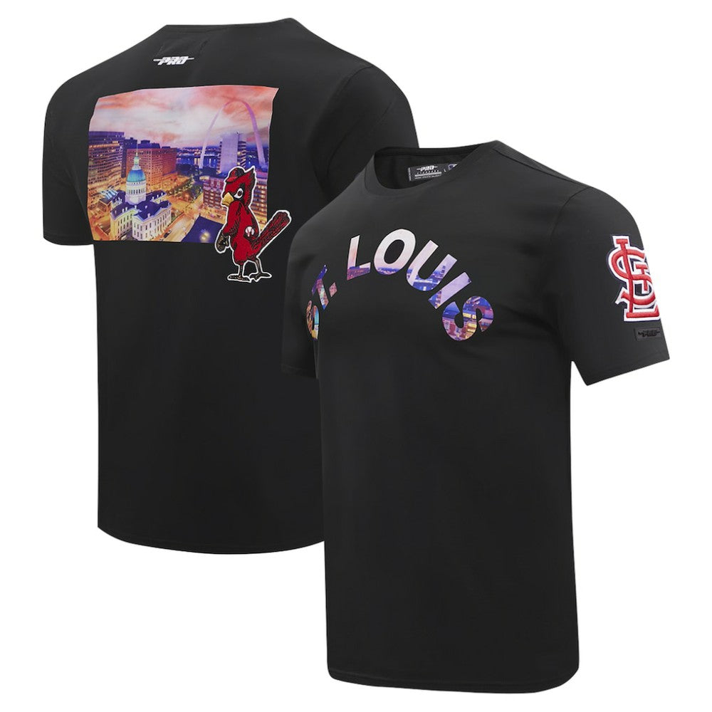 St. Louis Cardinals Pro Standard Cityscape T-Shirt - Black - MLB Lifestyle
