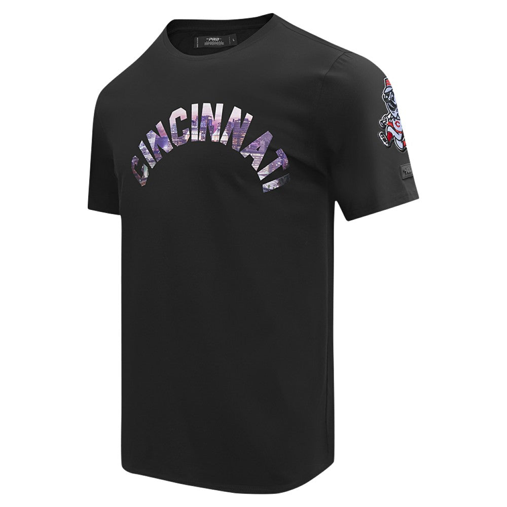 Cincinnati Reds Pro Standard Cityscape T-Shirt - Black - MLB Discount