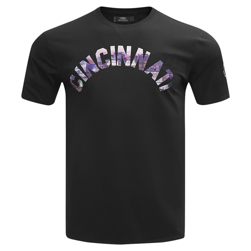 Cincinnati Reds Pro Standard Cityscape T-Shirt - Black - MLB Discount