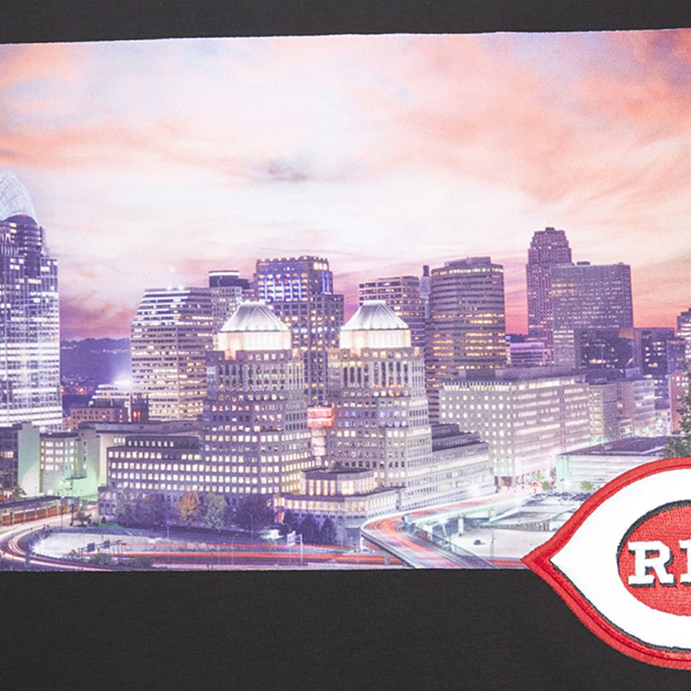Cincinnati Reds Pro Standard Cityscape T-Shirt - Black - MLB Discount