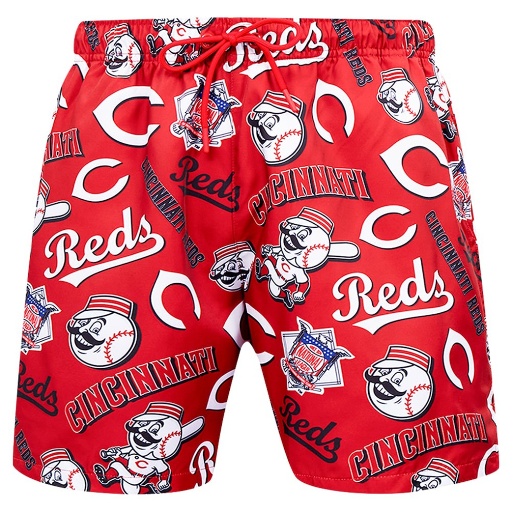 Cincinnati Reds Pro Standard Toss Logo Woven Shorts - Black - MLB Sale