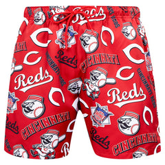 Cincinnati Reds Pro Standard Toss Logo Woven Shorts - Black - MLB Sale