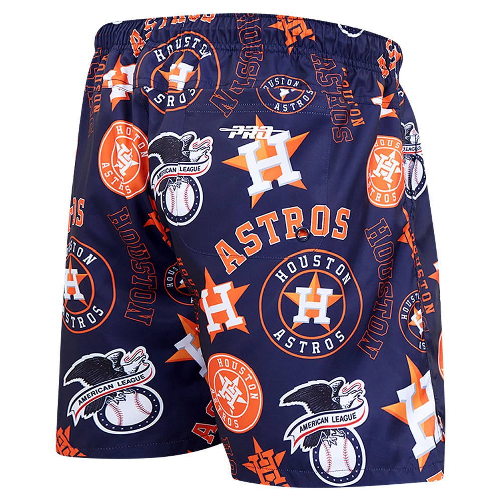 Houston Astros Pro Standard Toss Logo Woven Shorts - Navy - MLB Discount
