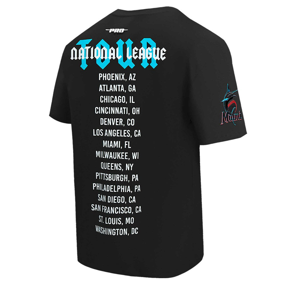 Miami Marlins Pro Standard Oversized City Tour T-Shirt - Black - MLB Lifestyle