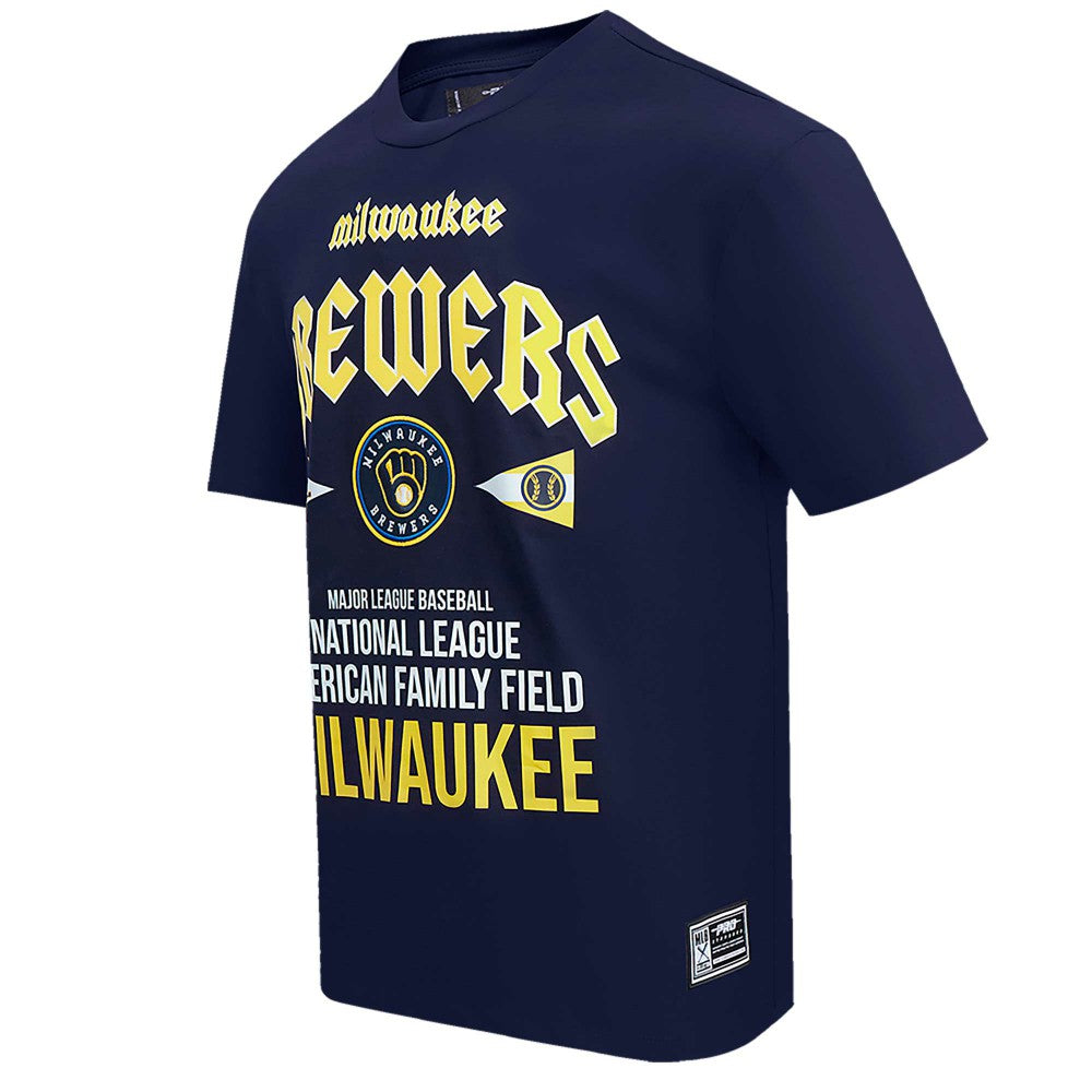 Milwaukee Brewers Pro Standard Oversized City Tour T-Shirt - Navy - MLB Online