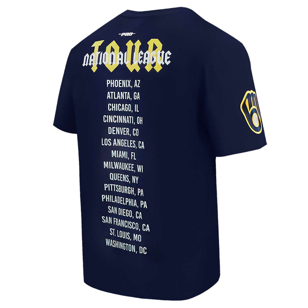 Milwaukee Brewers Pro Standard Oversized City Tour T-Shirt - Navy - MLB Online