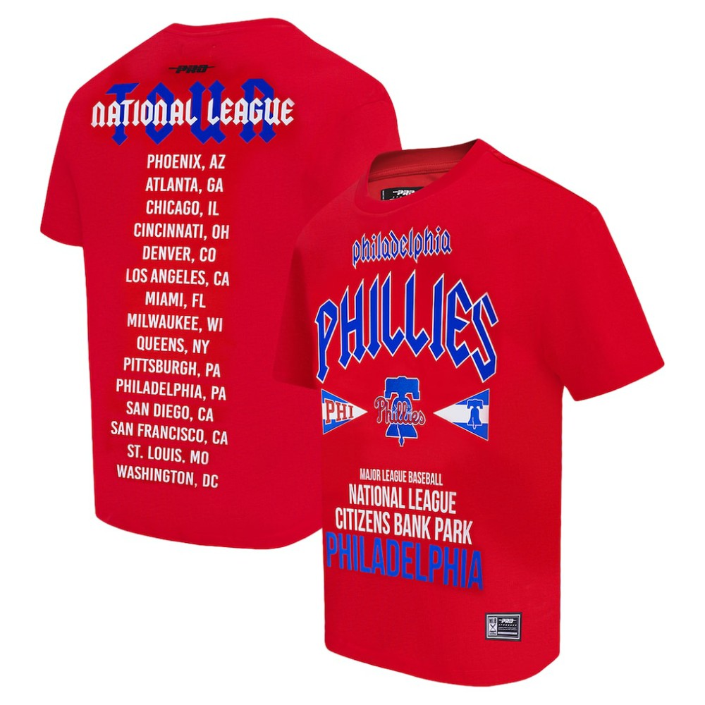 Philadelphia Phillies Pro Standard Oversized City Tour T-Shirt - Red - MLB Online