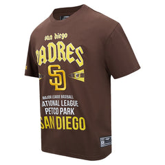 San Diego Padres Pro Standard Oversized City Tour T-Shirt - Brown - MLB on Sale