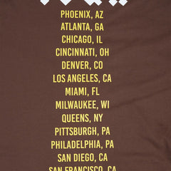 San Diego Padres Pro Standard Oversized City Tour T-Shirt - Brown - MLB on Sale