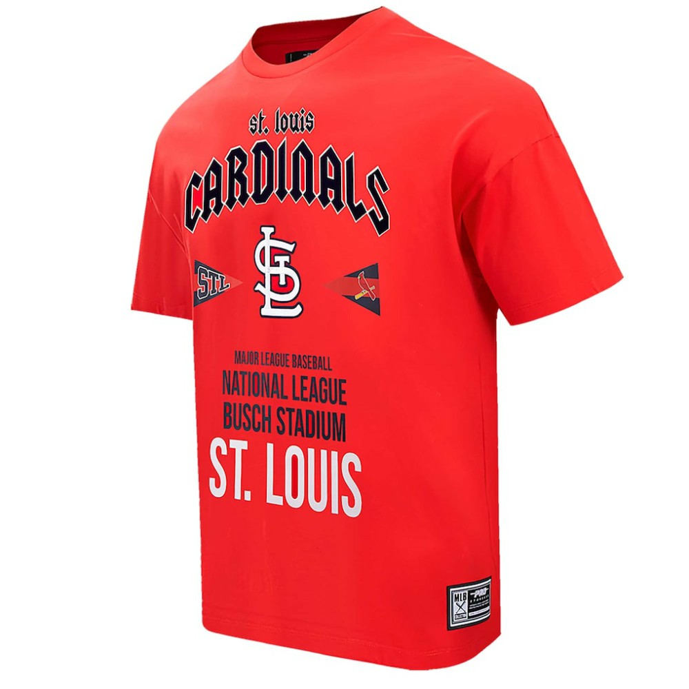 St. Louis Cardinals Pro Standard Oversized City Tour T-Shirt - Red - MLB Discount
